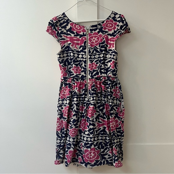 Anthropologie Maeve "Peralta" Dress in Pink and Blue Size 4 - Picture 3 of 3